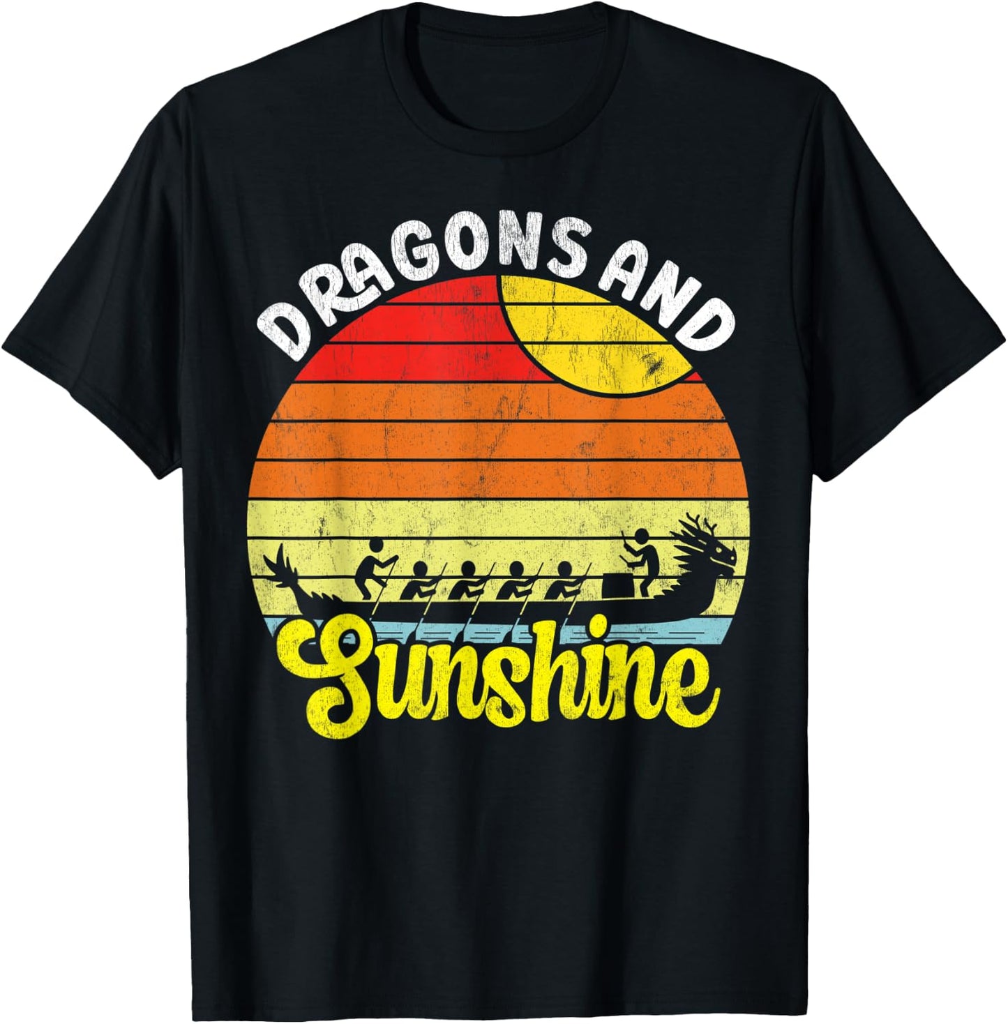 Dragon Boating Paddling Festival - Dragon Boat Race T-Shirt - T-Shirt | Black