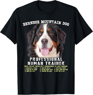 Bernese Mountain Dog Professional Human Trainer T-Shirt - T-Shirt | Black
