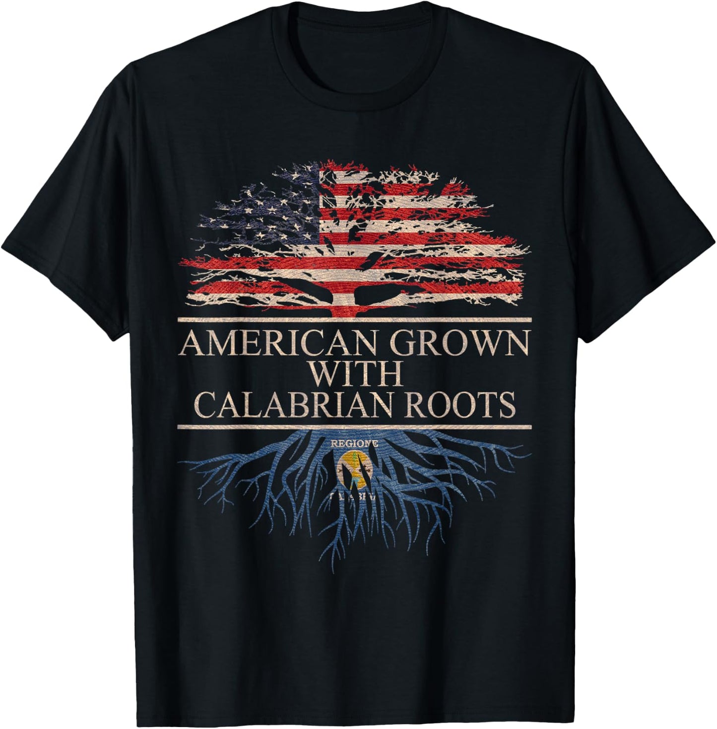 American grown calabrian roots T-Shirt - T-Shirt | Black