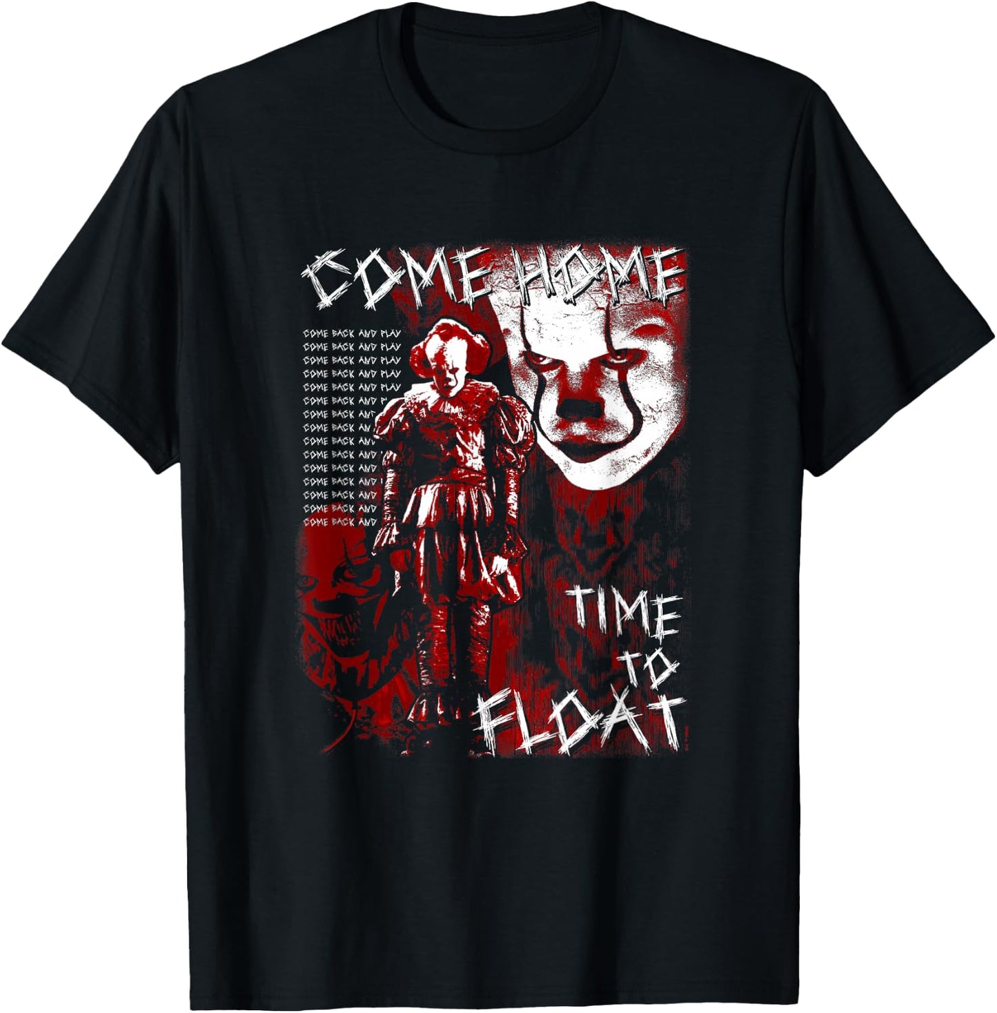IT: Chapter Two Pennywise Time To Float Halloween T-Shirt - T-Shirt | Black