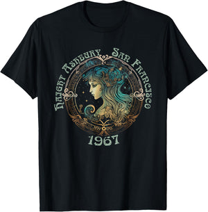 Haight Ashbury San Fransisco 1967 Bohemian Hippie 60s T-Shirt - T-Shirt | Black