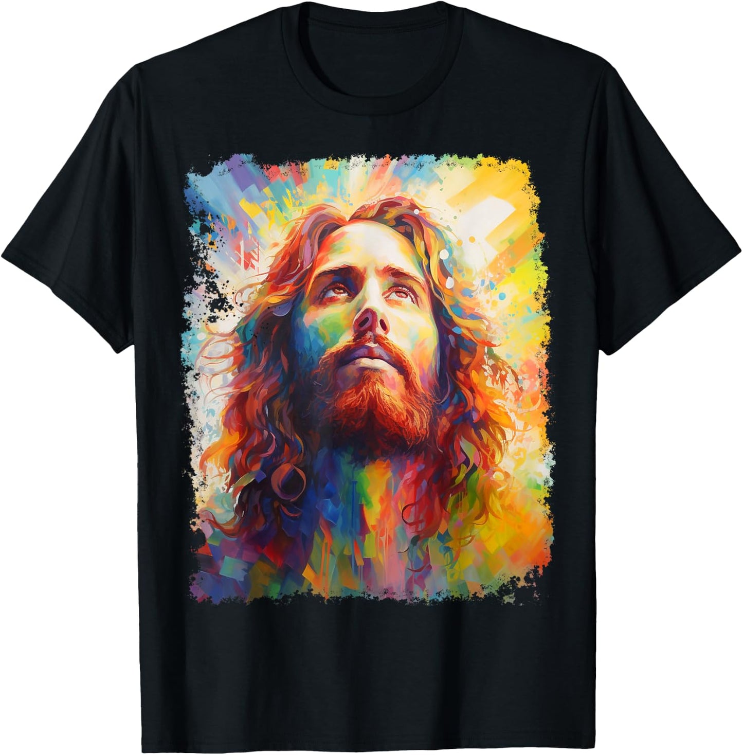 Jesus Christ Colorful T-Shirt - T-Shirt | Black