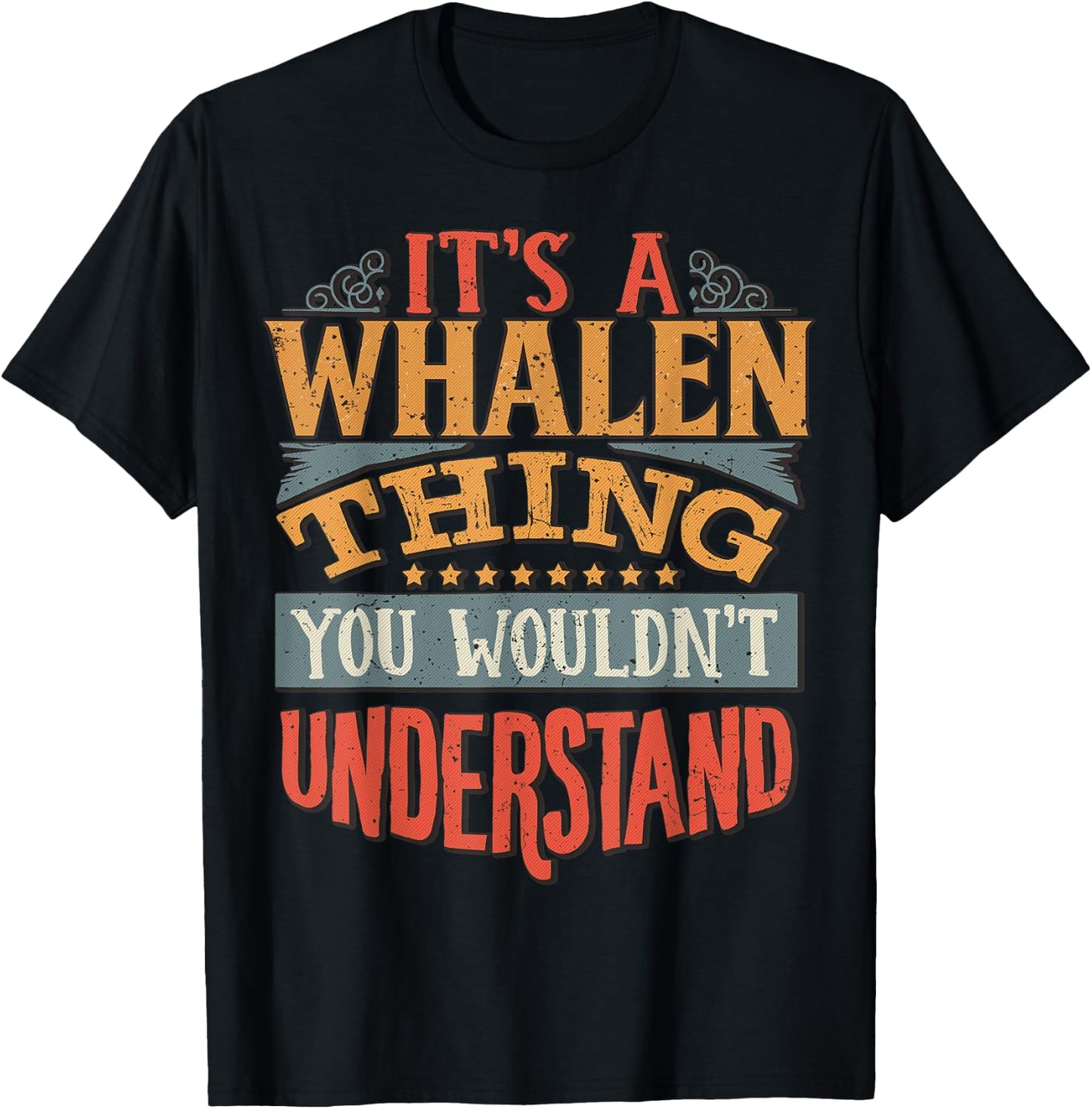 Whalen Name T-Shirt - T-Shirt | Black