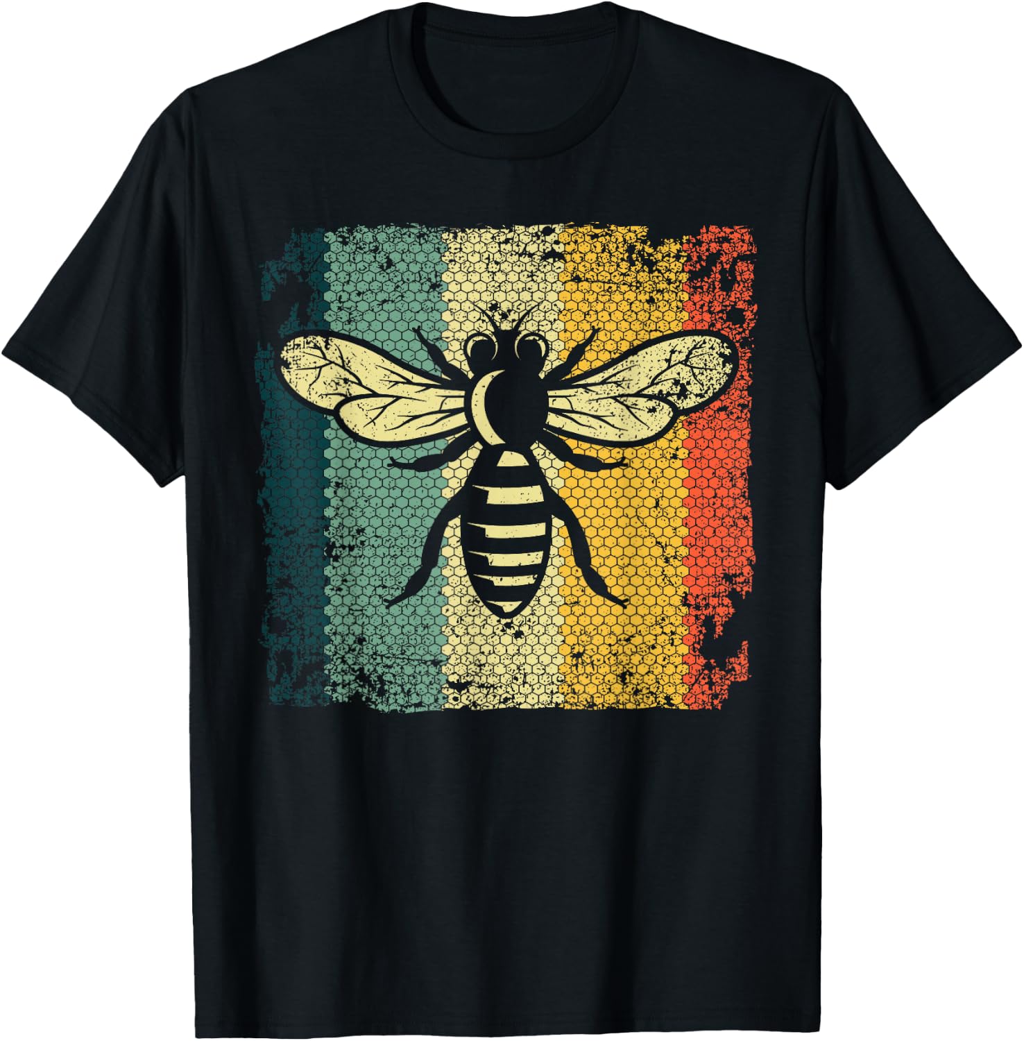 Funny Vintage Bee Designs Women Honey Beekeeping Bee T-Shirt - T-Shirt | Black
