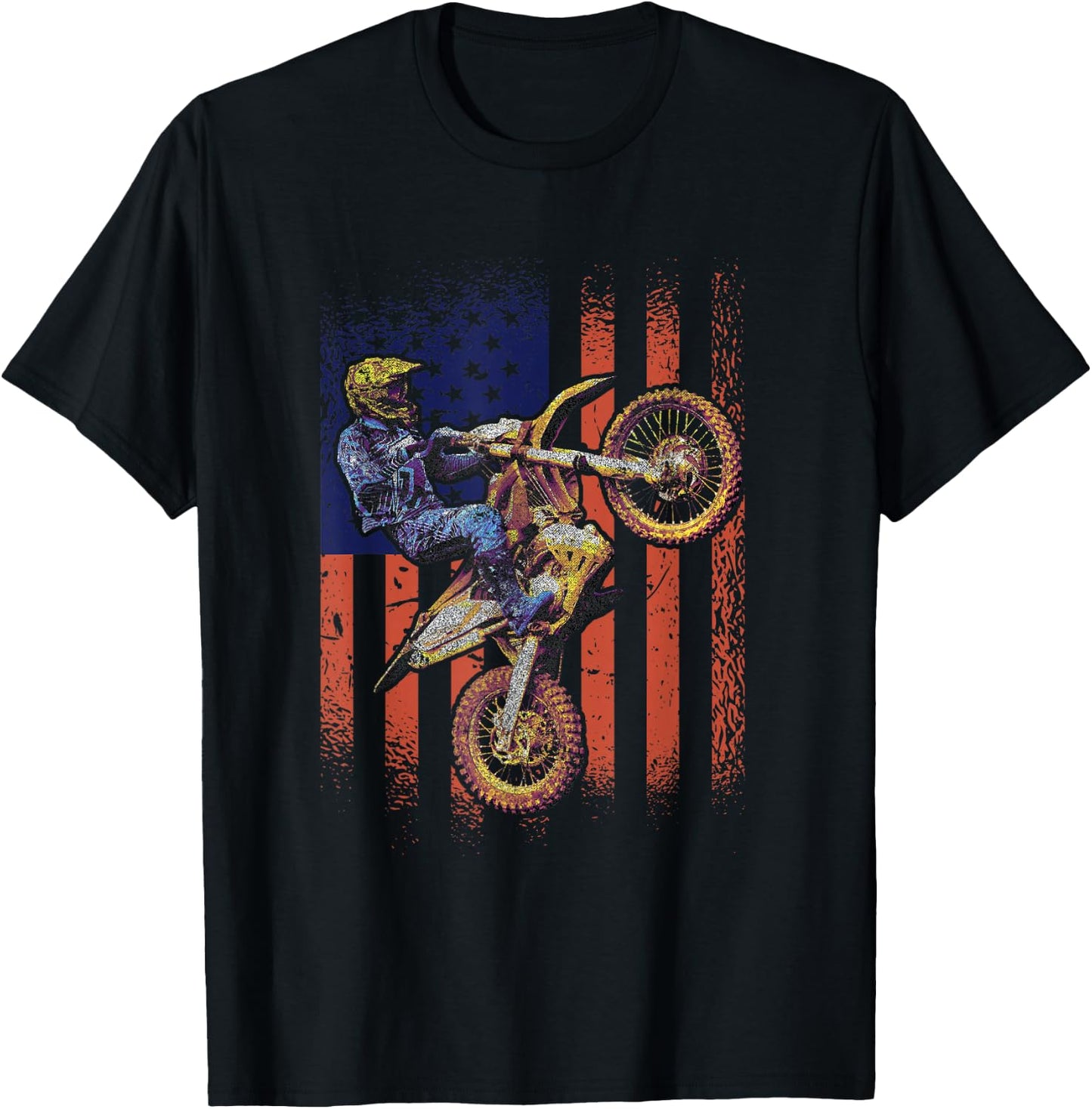 Supercross Dirt Bike Racing T-Shirt - T-Shirt | Black