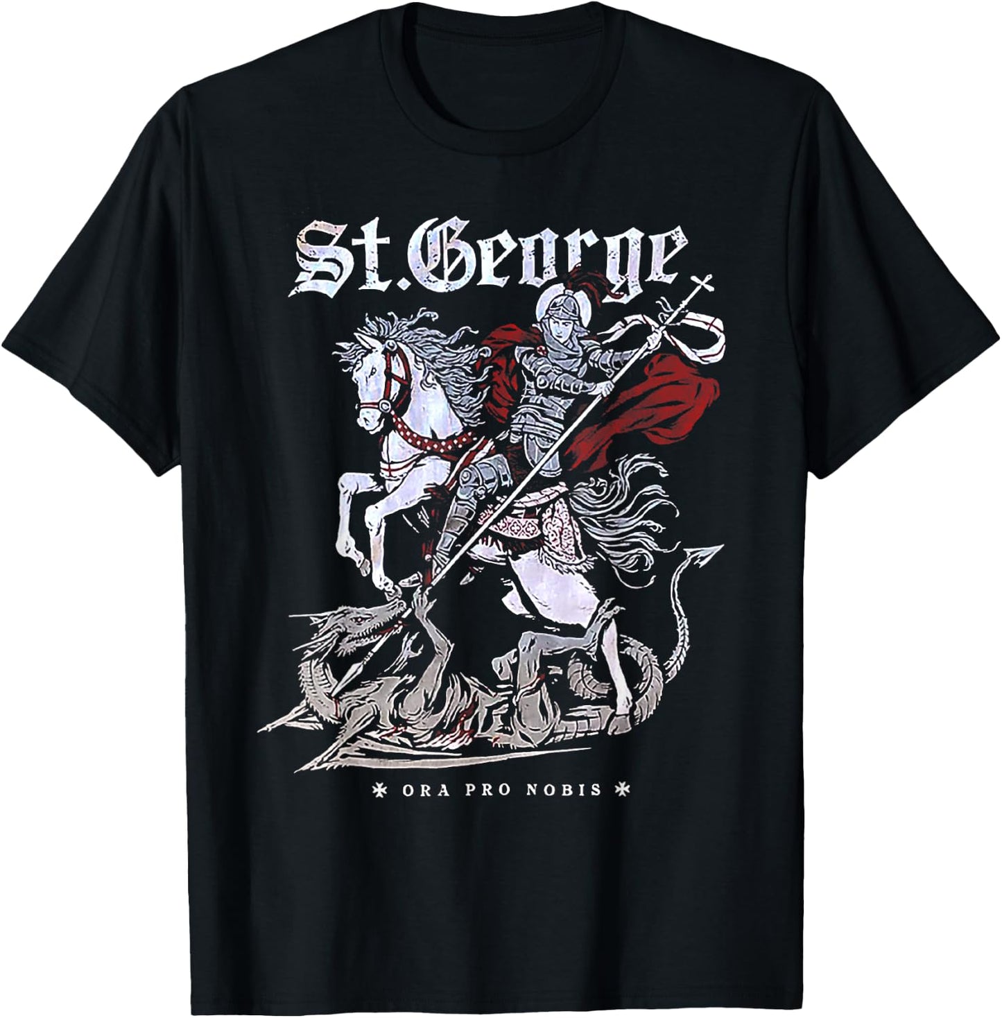 St. George and the Dragon T-Shirt - T-Shirt | Black