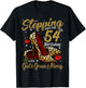 High Heels Stepping Into My 54th Birthday 54 and Fabulous T-Shirt - T-Shirt | Black