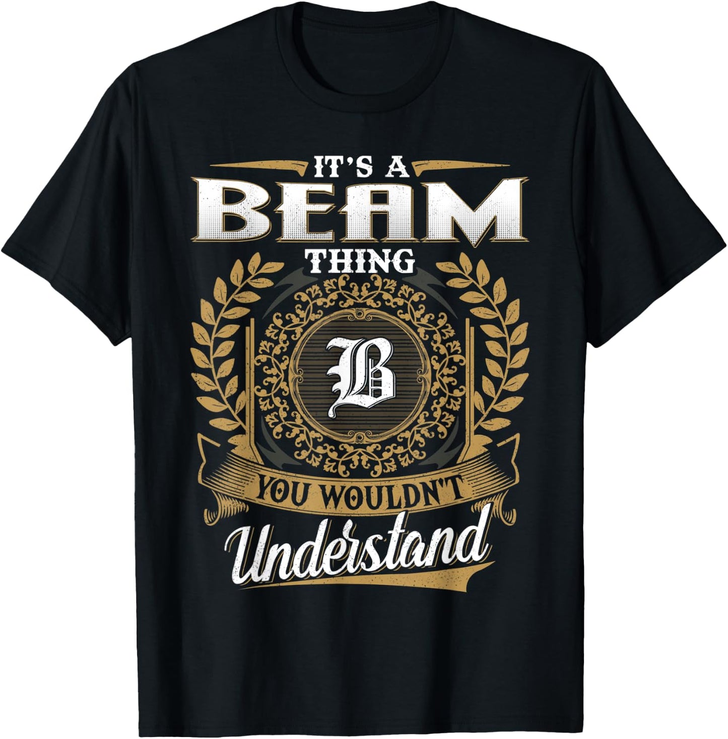 BEAM Family Member - Last Name BEAM Surname Personalized T-Shirt - T-Shirt | Black