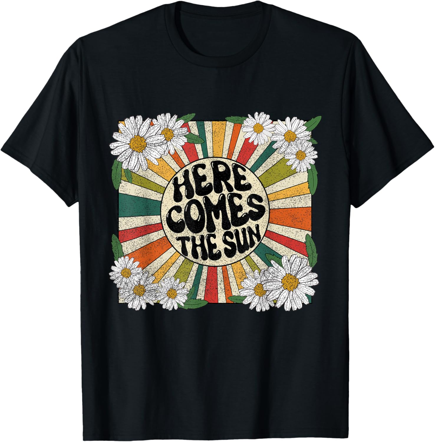Here Comes the Sun T-Shirt - T-Shirt | Black