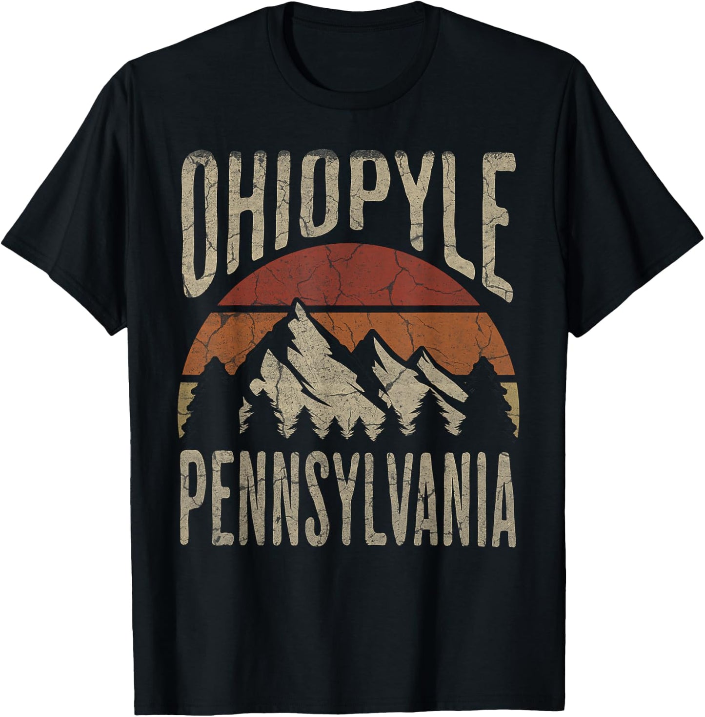 Ohiopyle State Park Pennsylvania Nature Hiking Outdoors T-Shirt - T-Shirt | Black