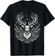 Christmas Reindeer Merry Christmas Xmas Morning Holiday T-Shirt - T-Shirt | Black