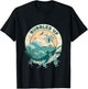 Cool Vintage Bubbles Up Shark Women And Kids T-Shirt - T-Shirt | Black