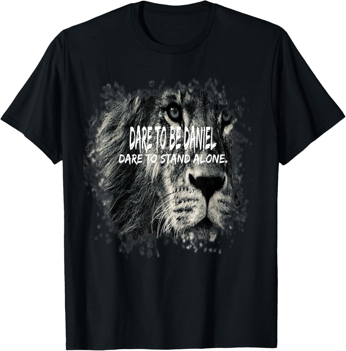 Daniel In The Bible Scripture Verse About Lions T-Shirt - T-Shirt | Black
