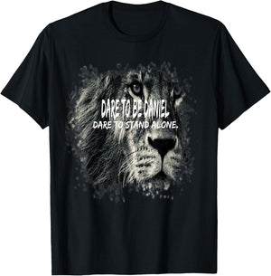 Daniel In The Bible Scripture Verse About Lions T-Shirt - T-Shirt | Black