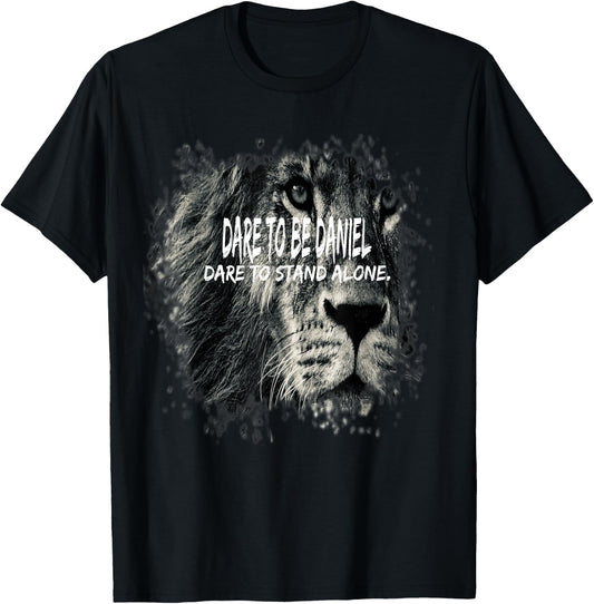 Daniel In The Bible Scripture Verse About Lions T-Shirt - T-Shirt | Black
