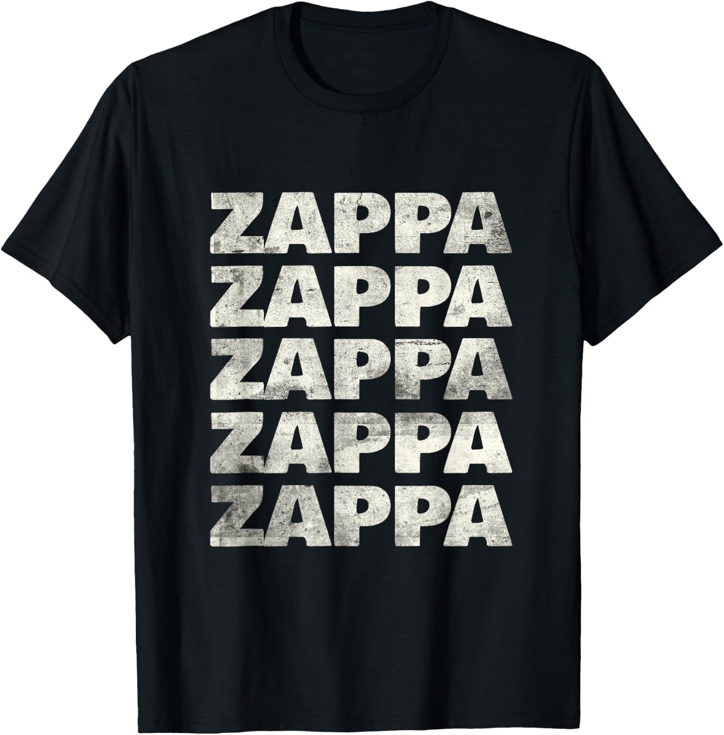 Love Heart Zappa Grunge Retro Vintage Style Black Zappa T-Shirt - T-Shirt | Black