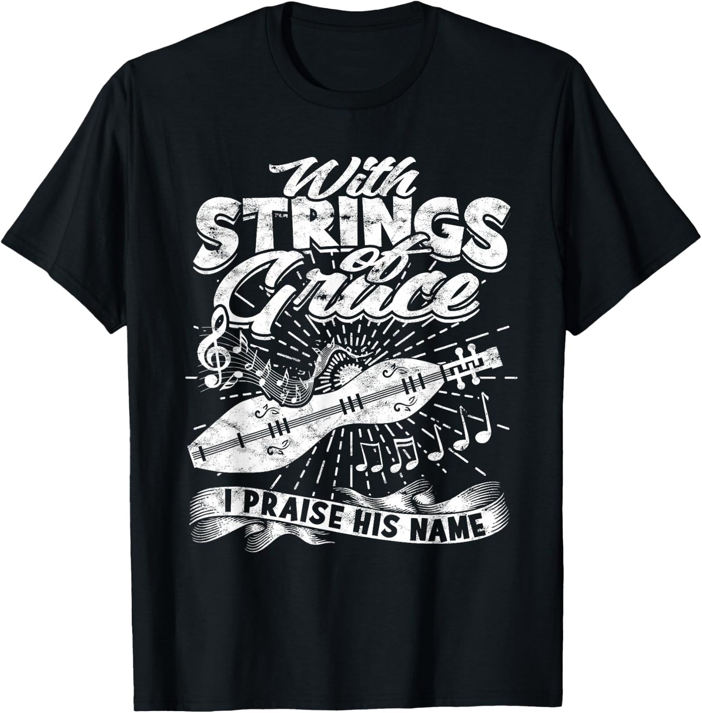 Dulcimer Player Mountain Dulcimer T-Shirt - T-Shirt | Black