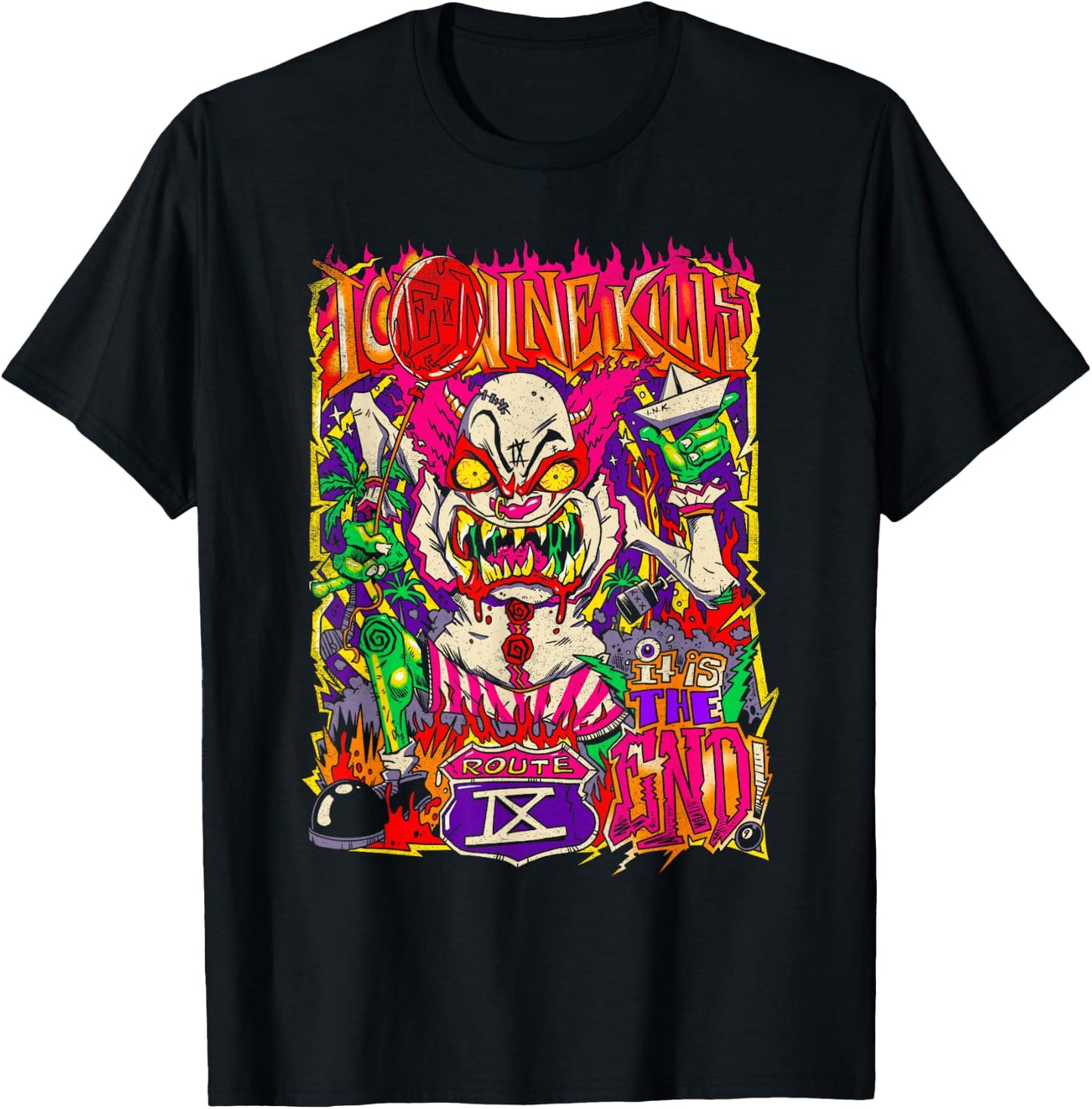 Ice Nine Kills – Zombie Clown T-Shirt - T-Shirt | Black