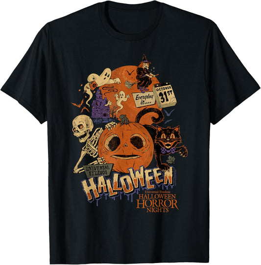 Halloween Horror Nights Lil Boo Pumpkin T-Shirt - T-Shirt | Black