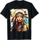 Native Indian Women T-Shirt - T-Shirt | Black