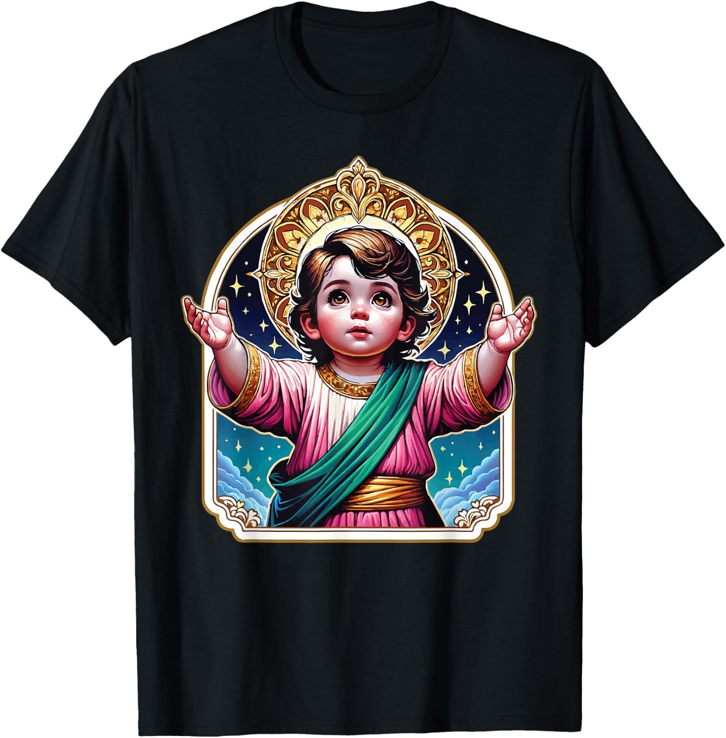 Divino Nino Jesus Catholic T-Shirt - T-Shirt | Black