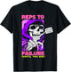 Funny Reps to Failure Weightlifting Bodybuilding Fitness Gym T-Shirt - T-Shirt | Black