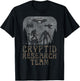 CRYPTID RESEARCH TEAM - Bigfoot Dogman Mothman Alien UFO T-Shirt - T-Shirt | Black