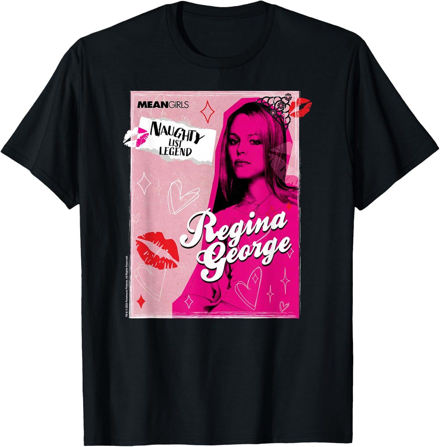 Mean Girls - Regina George Naughty List Legend T-Shirt - T-Shirt | Black