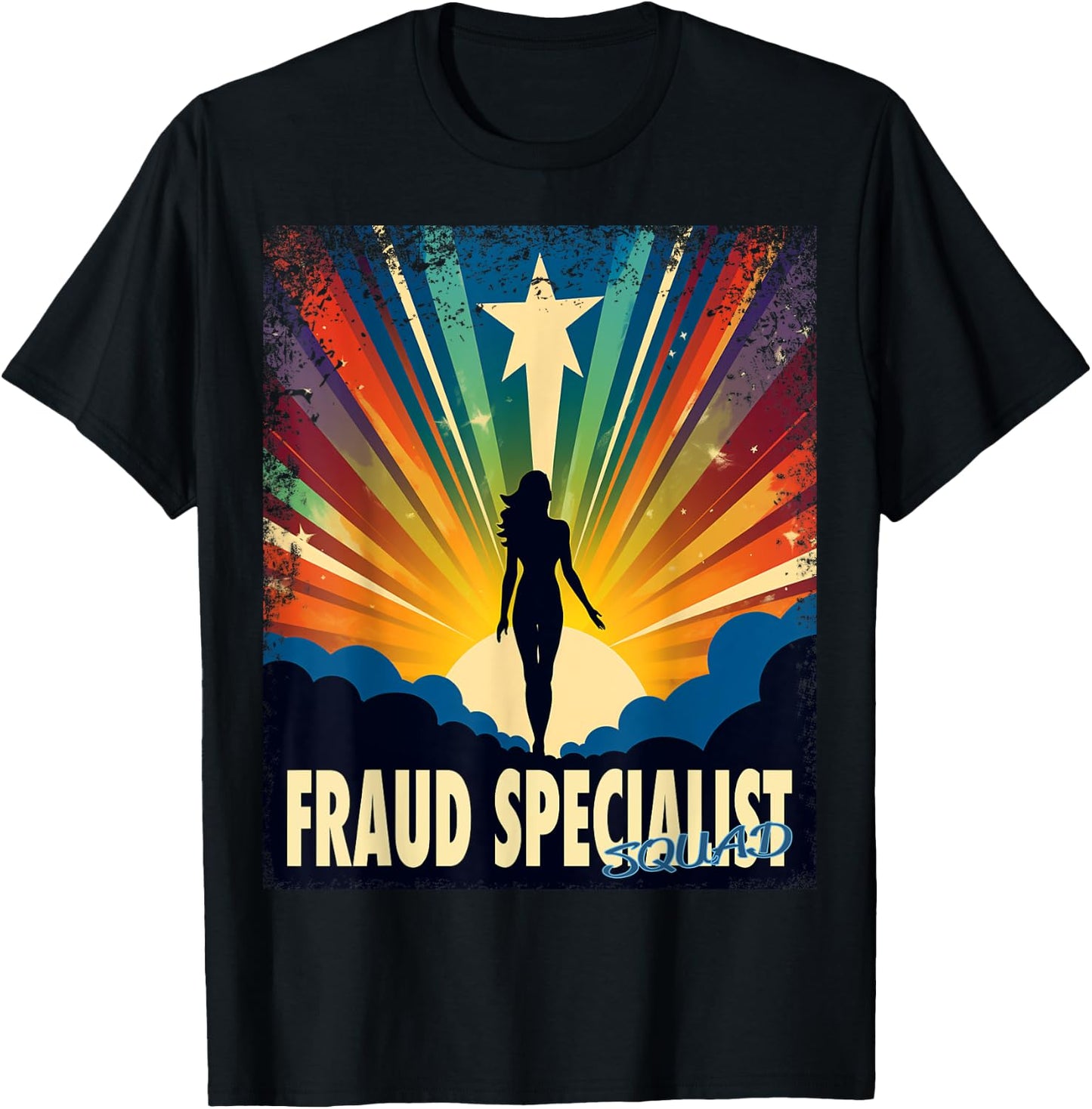 Fraud Specialist Funny Female Hero Job Women T-Shirt - T-Shirt | Black