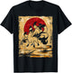 Nine Tailed Fox Japanese Art Retro T-Shirt - T-Shirt | Black