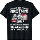 Proud Air Force Brother My Brother My Airman My Pride USAF T-Shirt - T-Shirt | Black