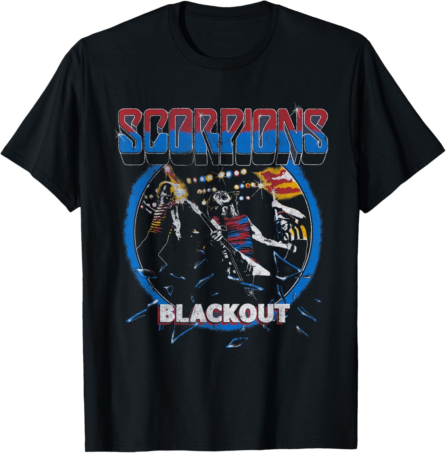 Official Scorpions Blackout Live Small T-Shirt - T-Shirt | Black