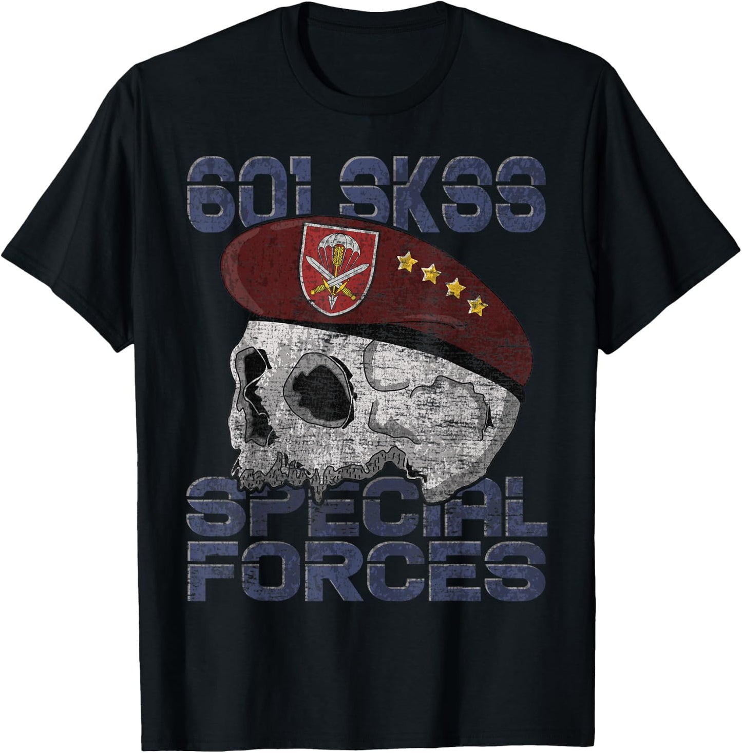 Czech Army 601st Special Force Moravec Czech Military T-Shirt - T-Shirt | Black