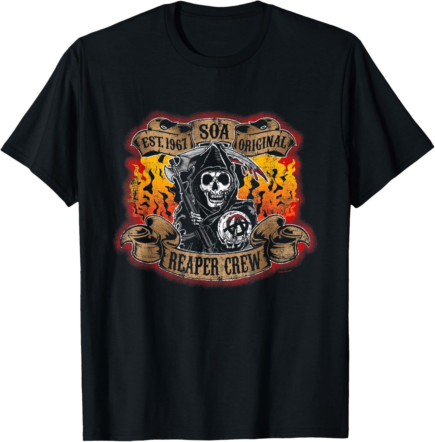 Sons of Anarchy Reaper Crew T-Shirt - T-Shirt | Black