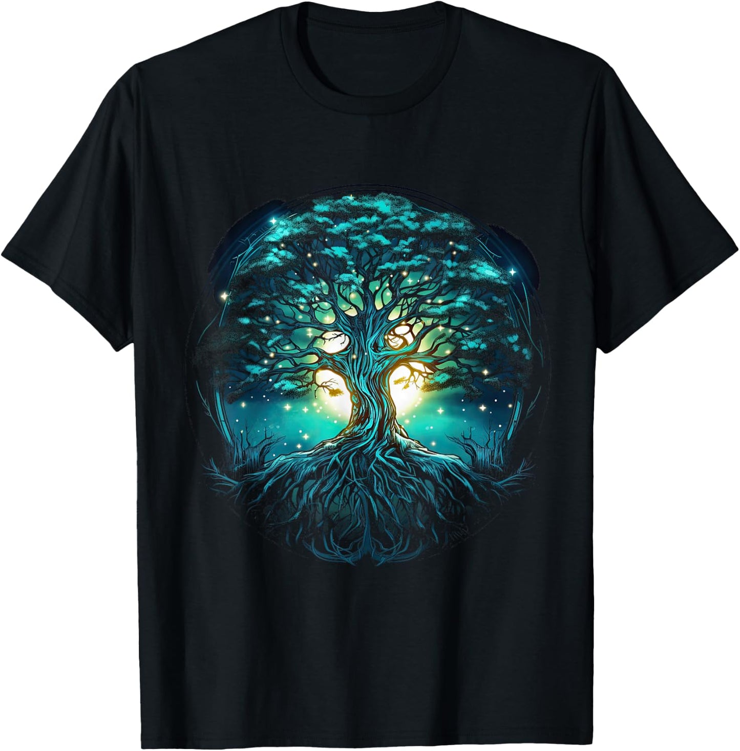 Tree of Life Viking Midgard Thor Walhalla T-Shirt - T-Shirt | Black