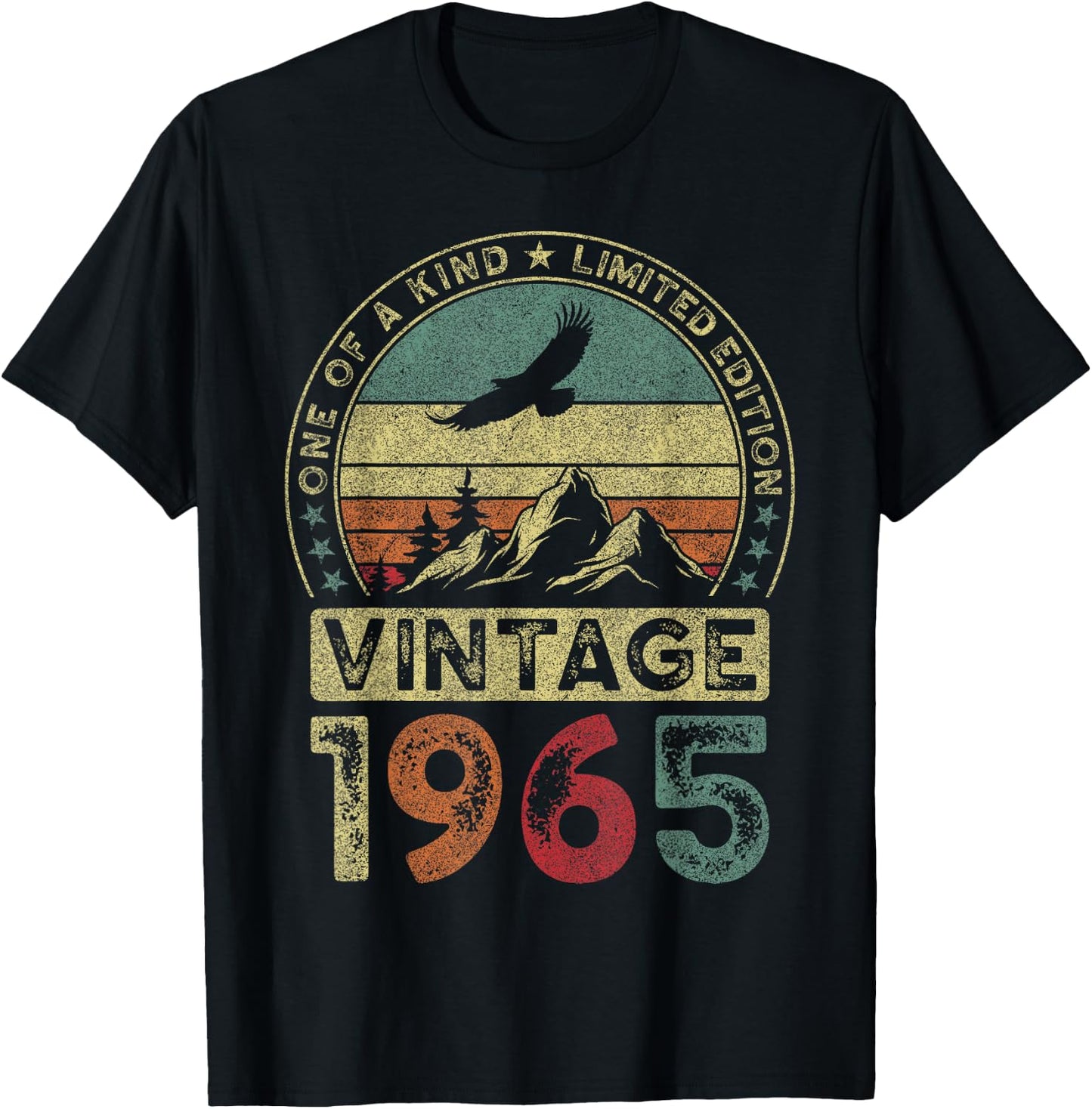 Vintage 1965 Limited Edition 60th Birthday 60 Years T-Shirt - T-Shirt | Black