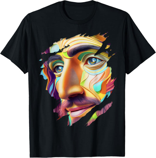 God Jesus Holy Spirit Yahweh Holy Bible Colorful Christian T-Shirt - T-Shirt | Black
