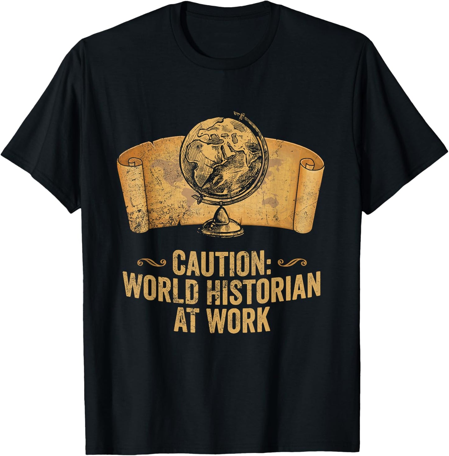 Funny AP World History Teacher World Historian at Work T-Shirt - T-Shirt | Black