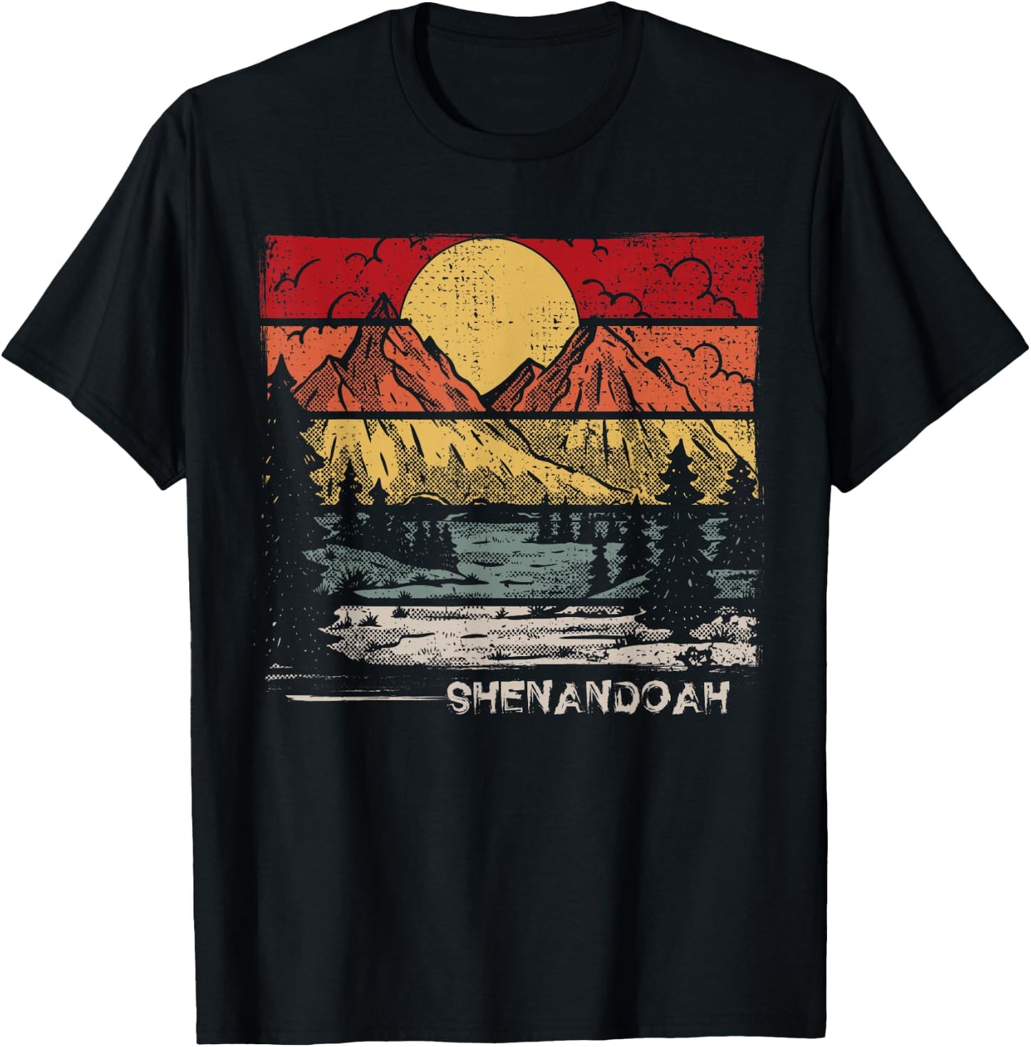 Retro Shenandoah National Park US Vintage Shenandoah T-Shirt - T-Shirt | Black