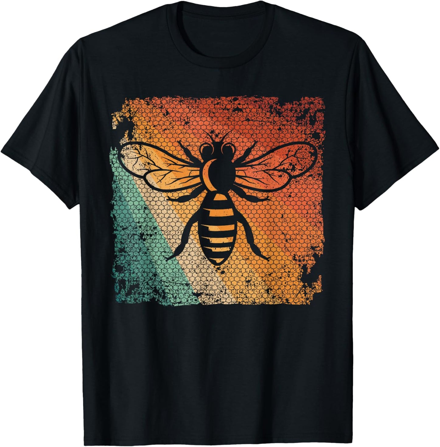 Funny Vintage Bee Designs Women Beekeeping Honey Bee T-Shirt - T-Shirt | Black