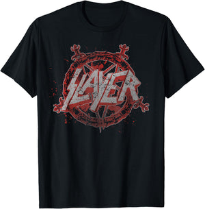 Slayer – Pentagram Redu T-Shirt - T-Shirt | Black
