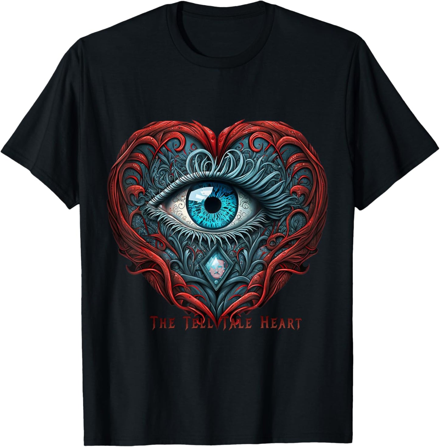 The Tell-Tale Heart by Edgar Allan Poe T-Shirt - T-Shirt | Black