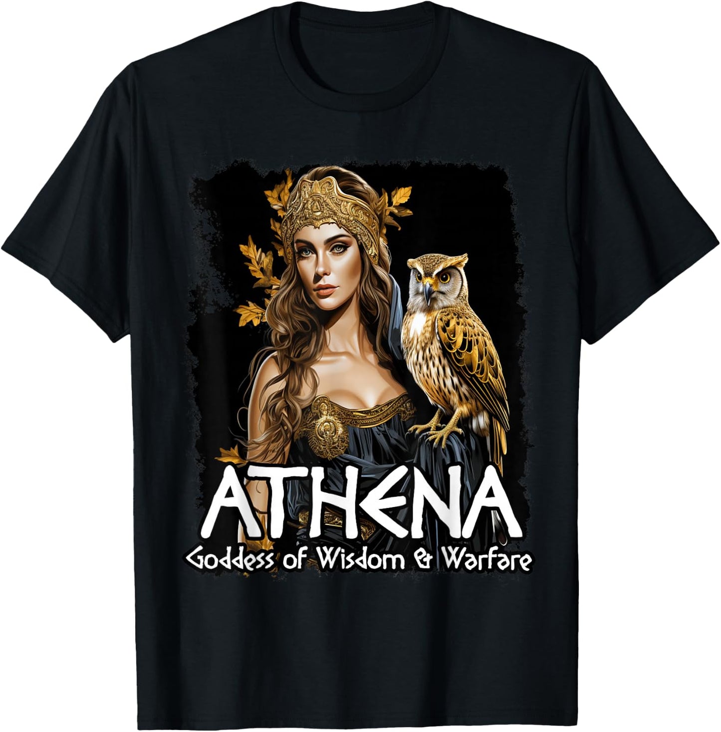Athena Greek Mythology T-Shirt - T-Shirt | Black