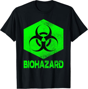 Novelty Graphic Design of Biohazard Women T-Shirt - T-Shirt | Black
