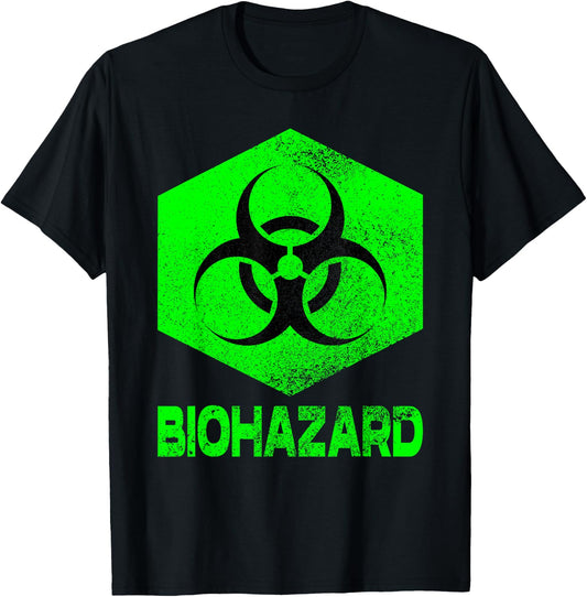 Novelty Graphic Design of Biohazard Women T-Shirt - T-Shirt | Black