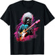 Punk Rock Guitar Poodle Dog Guitarist Men Women Girls Kids T-Shirt - T-Shirt | Black