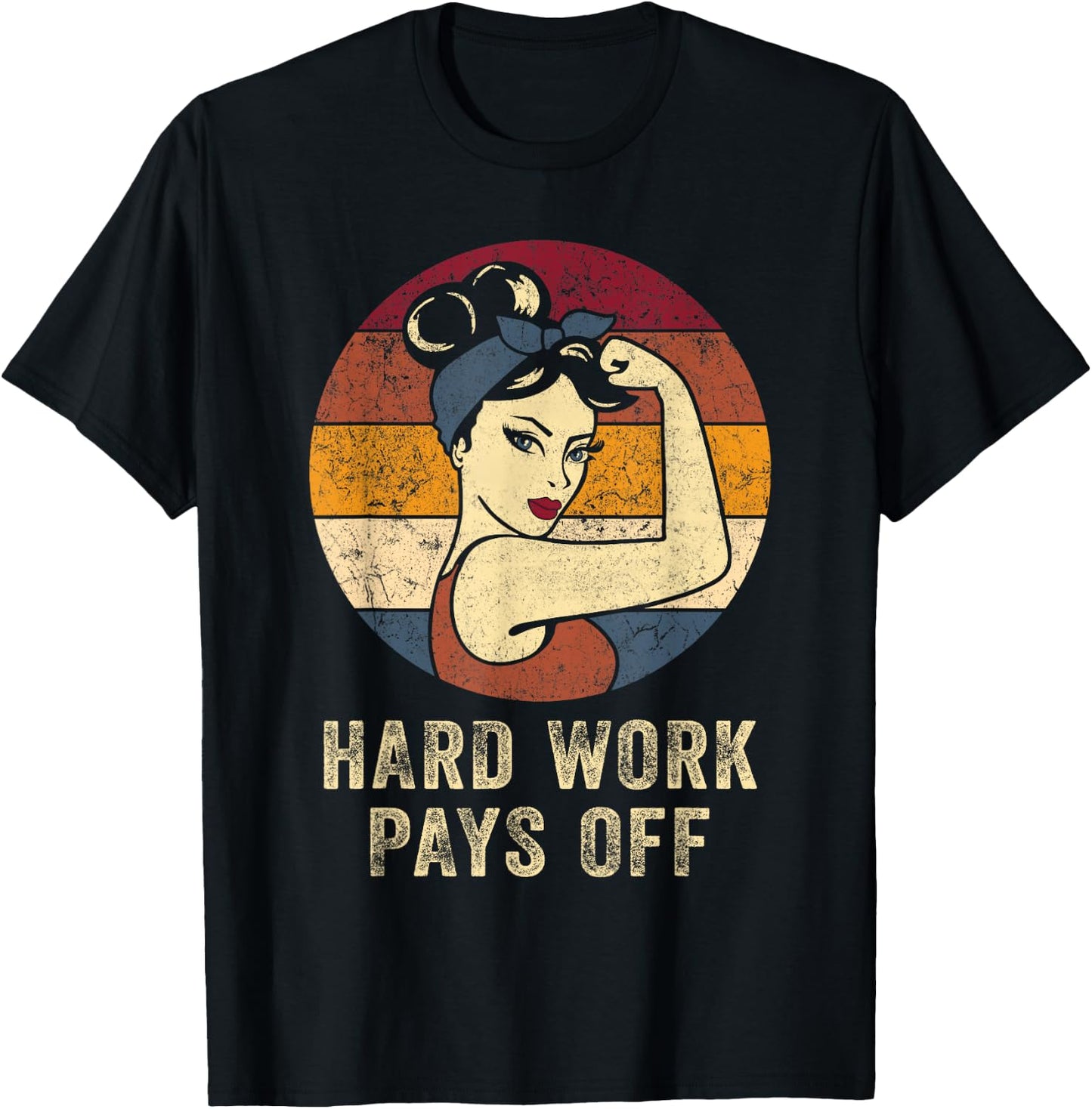 HWPO Hard Work Pays Off Shirt Motivation Workout Hustle T-Shirt - T-Shirt | Black