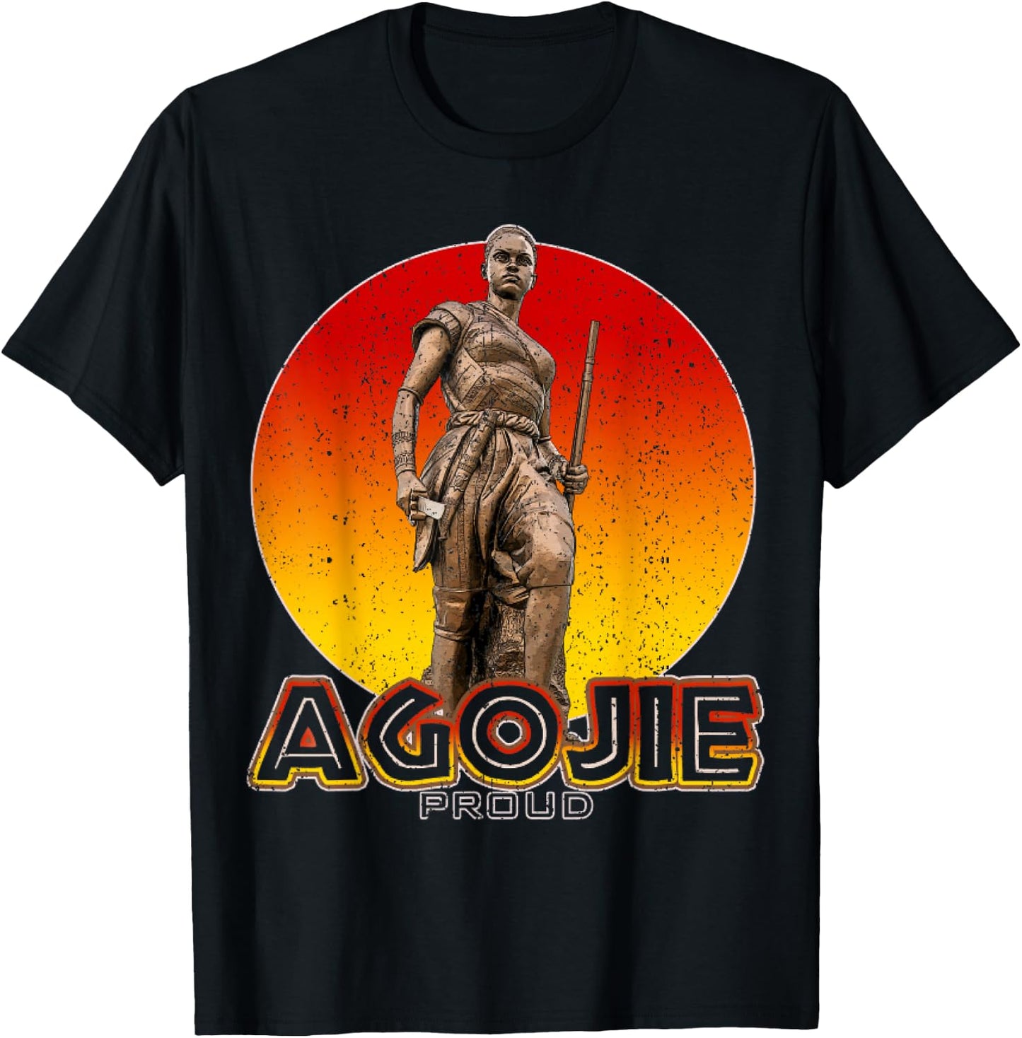 Vintage Agojie From Dahomey As Featured In The Woman King T-Shirt - T-Shirt | Black