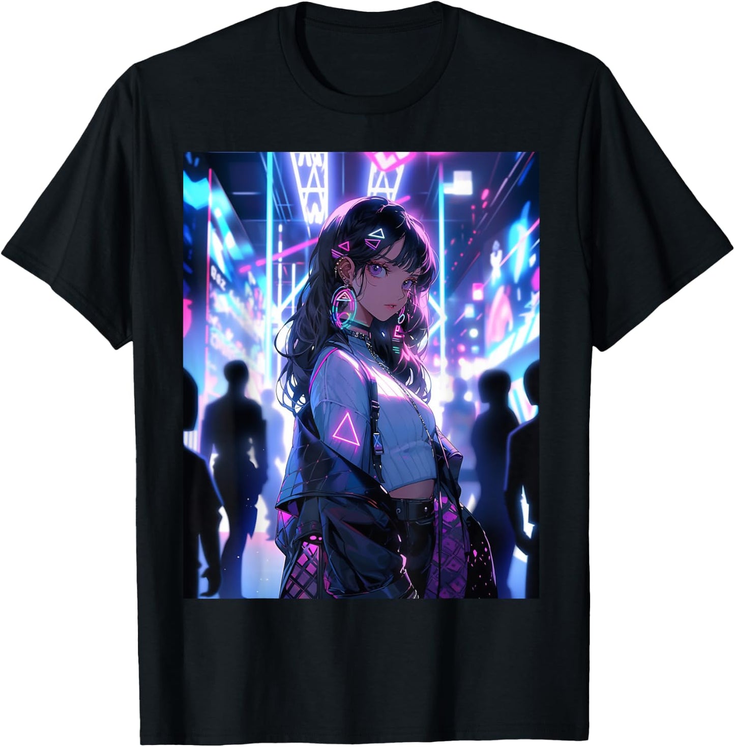 Kawaii Anime Girl Waifu Otaku - Japanese Aesthetic T-Shirt - T-Shirt | Black