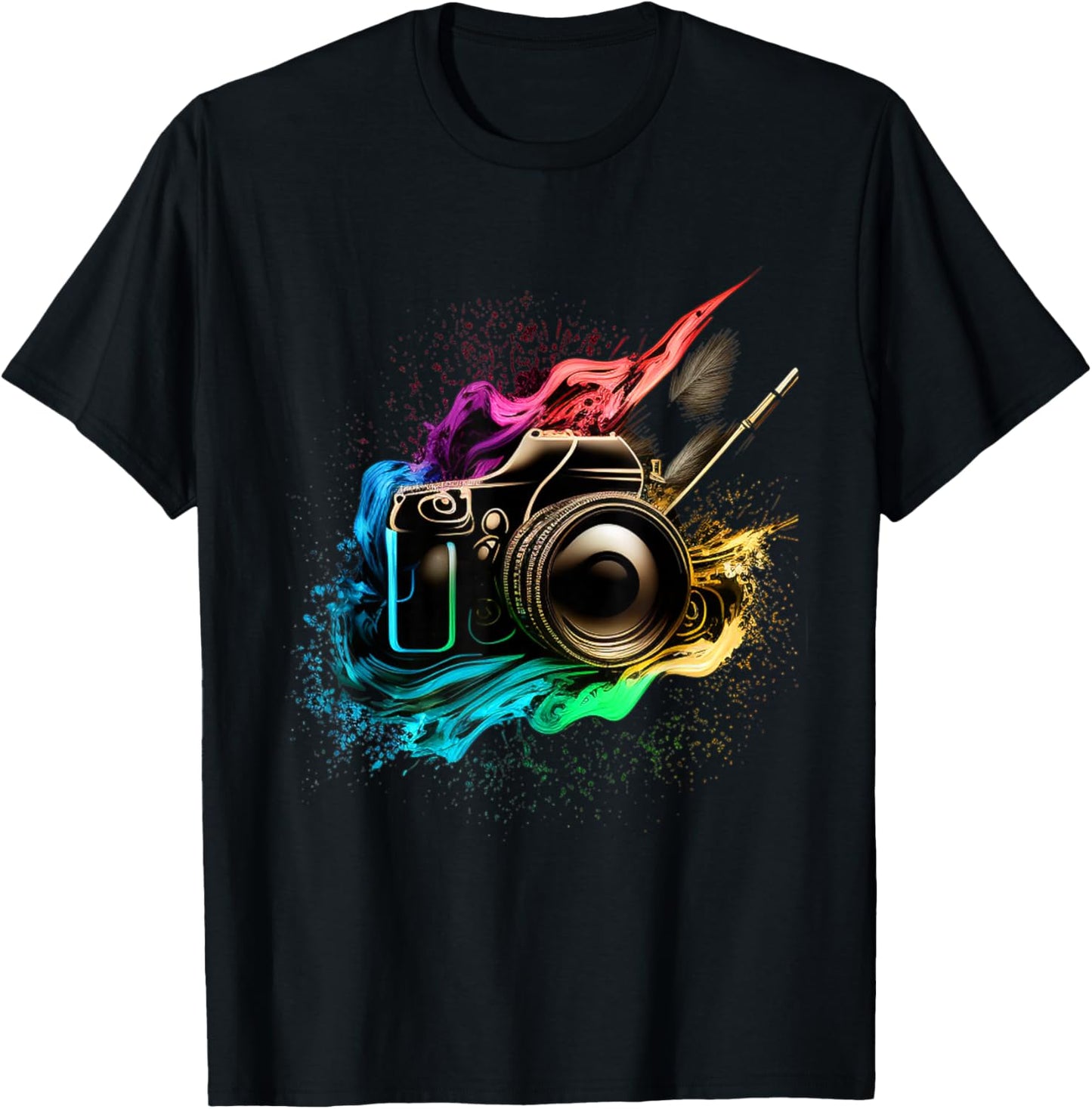 Cool Camera Colors T-Shirt - T-Shirt | Black